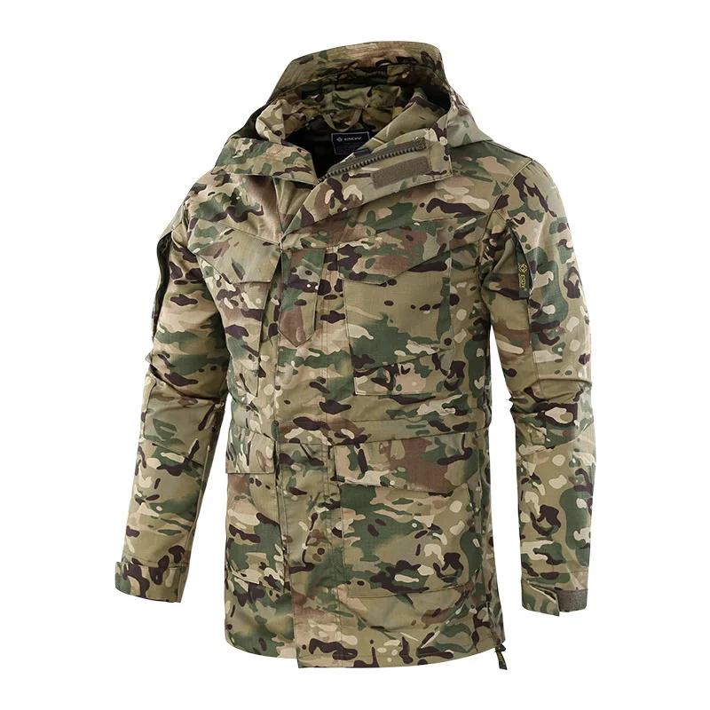야외 육군 훈련 캠핑 하이킹 따뜻한 코트, 가을 겨울 등산 사이클링 열 방풍 전술 재킷, M65 바람막이